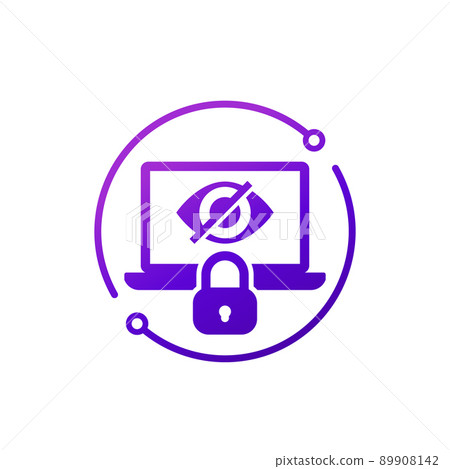 Parental control vector icon with lock Parental control vector icon with lock 89908142