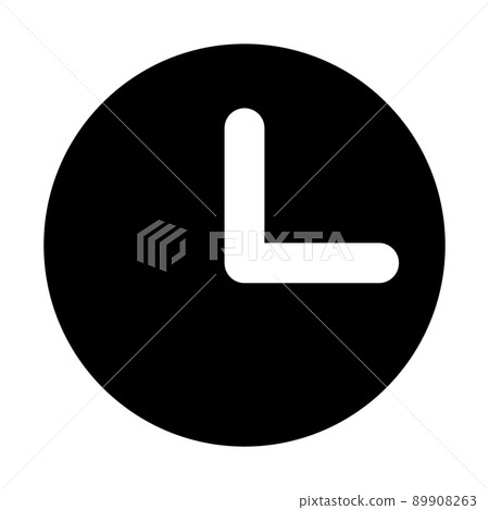 Clock silhouette icon time and appointment 89908263