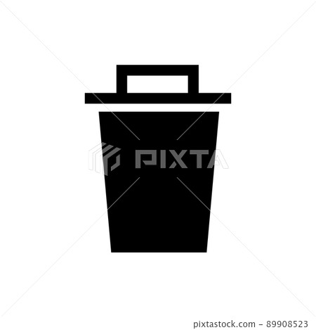 Trash silhouette dust can 89908523