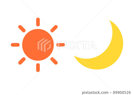 太陽和月亮圖標集 太陽和月亮圖標集 89908526