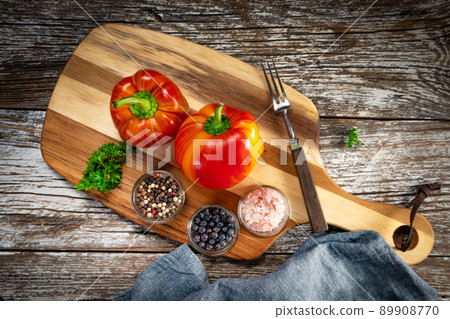 Sweet red pepper paprika. Sweet red pepper paprika. 89908770