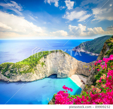 Beautiful lanscape of Zakinthos island 89909232