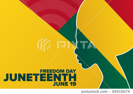 Juneteenth. Freedom Day. June 19. Holiday concept. Template for background, banner, card, poster 89910074