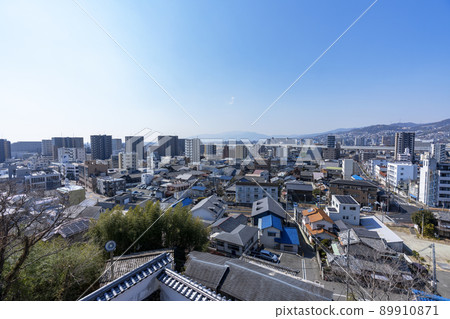 [大阪] 池田城跡，池田市晴天的風景 89910871