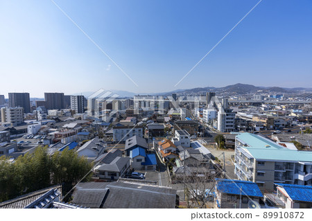 [大阪] 池田城跡，池田市晴天的風景 89910872