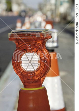 Road construction site color cone Road construction site color cone 89911631