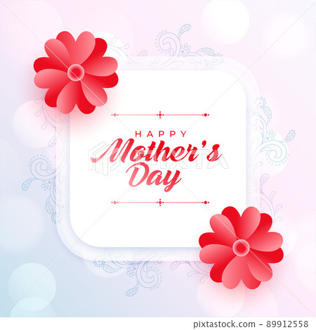 beautiful flower mothers day greeting card for social media 89912558