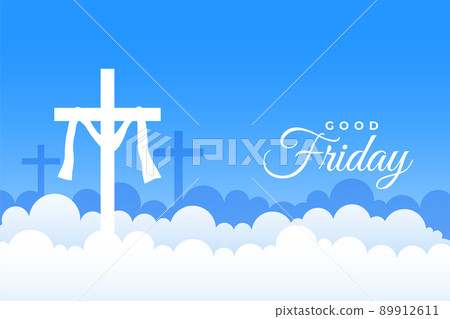 good friday cross over the clouds background good friday cross over the clouds background 89912611