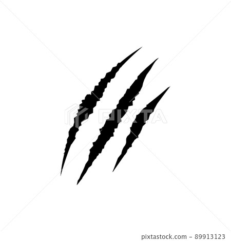 Claws scratches tiger lion mark. Vector cat paw scratch claw animal nail trace Claws scratches tiger lion mark. Vector cat paw scratch claw animal nail trace 89913123