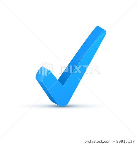 3d checkmark tick icon. Checklist success button correct agree app 3d blue icon 3d checkmark tick icon. Checklist success button correct agree app 3d blue icon 89913137