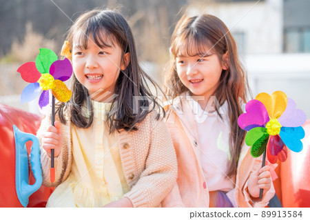 兒童女孩生活方式藝術 89913584