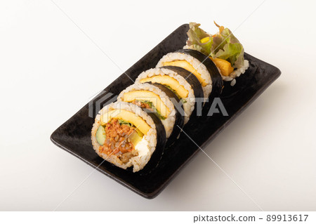 Cream cheese, dak-galbi, gimbap Cream cheese, dak-galbi, gimbap 89913617