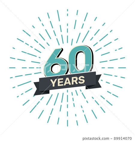 60th anniversary retro stamp icon badge invitation. Anniversary 60 sealbackground happy label logo 60th anniversary retro stamp icon badge invitation. Anniversary 60 sealbackground happy label logo 89914070