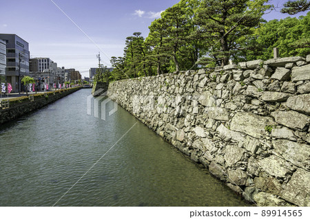 Tokushima Castle Ruins Ishigaki and Hori Tokushima City, Tokushima Prefecture 89914565