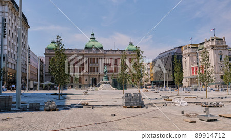 Reconstruction of the Republic Square in Belgrade, the capital of Serbia Reconstruction of the Republic Square in Belgrade, the capital of Serbia 89914712