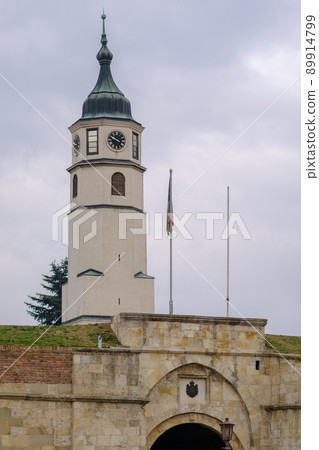 Clock tower (Sahat kula) of the Belgrade Fortress in Belgrade, capital of Serbia Clock tower (Sahat kula) of the Belgrade Fortress in Belgrade, capital of Serbia 89914799