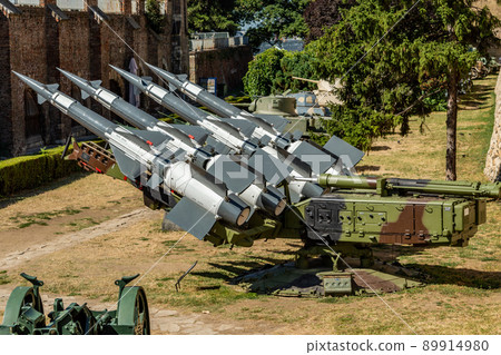 Battery of Yugoslav version of the Soviet S-125 Neva missile system in Belgrade Battery of Yugoslav version of the Soviet S-125 Neva missile system in Belgrade 89914980