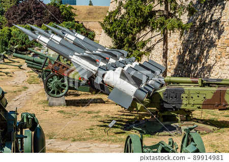 Battery of Yugoslav version of the Soviet S-125 Neva missile system in Belgrade Battery of Yugoslav version of the Soviet S-125 Neva missile system in Belgrade 89914981