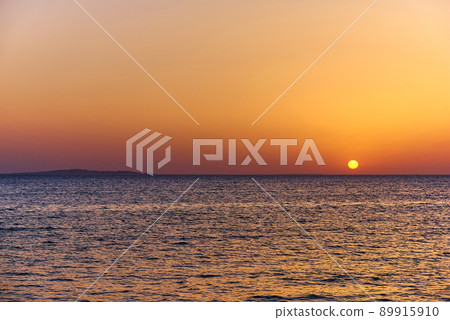 Sunrise over Red Sea in Hurghada in Egypt 89915910