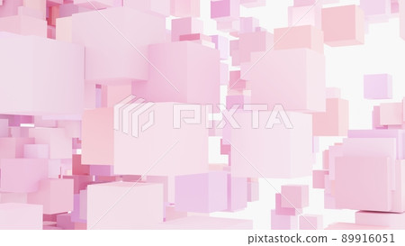 CG cube Many pink cubes CG cube Many pink cubes 89916051