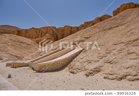 Entrance to the Tomb of the pharaoh Ramesses IV in the Valley of the Kings Entrance to the Tomb of the pharaoh Ramesses IV in the Valley of the Kings 89916328