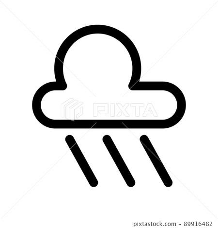 Illustration Vector Graphic of Rain Icon 89916482