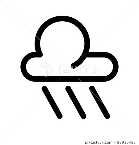 Illustration Vector Graphic of Rain Icon 89916483