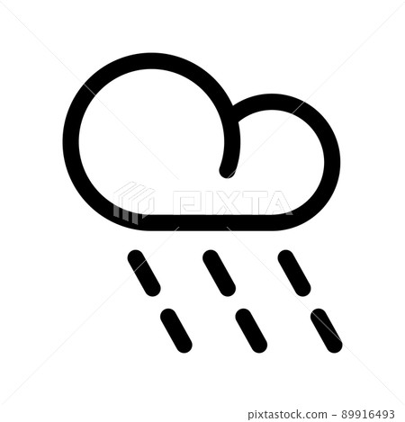 Illustration Vector Graphic of Rain Icon Illustration Vector Graphic of Rain Icon 89916493