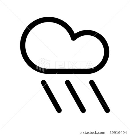Illustration Vector Graphic of Rain Icon 89916494