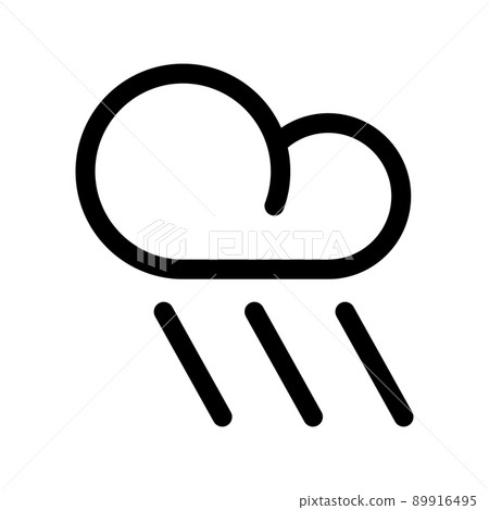 Illustration Vector Graphic of Rain Icon Illustration Vector Graphic of Rain Icon 89916495