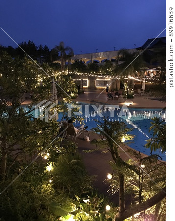 Poolside night view 89916639