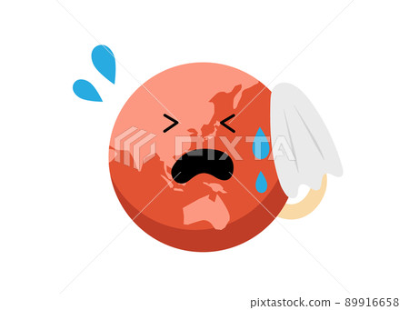 Global warming Sweaty earth Global warming Sweaty earth 89916658