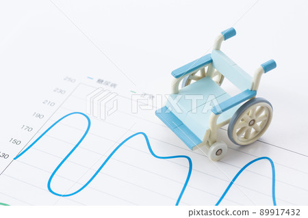 Wheelchair and graph Wheelchair and graph 89917432