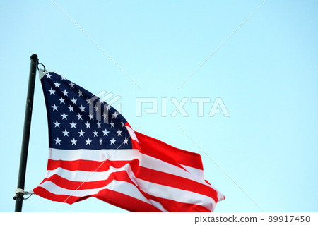 USA flag streaming in wind USA flag streaming in wind 89917450