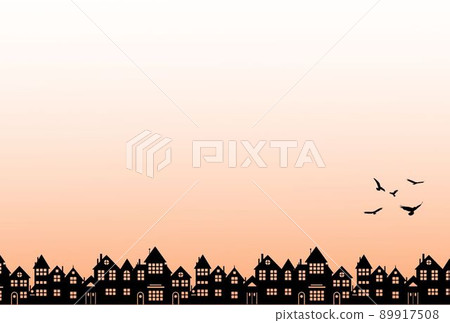 清晨城市景觀明信片 89917508