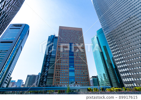 東京汐留摩天大樓的城市風光與城市交通 2022.04 i-1 東京汐留摩天大樓的城市風光與城市交通 2022.04 i-1 89917615