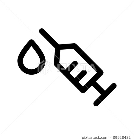 Illustration Vector Graphic of Syringe Icon Illustration Vector Graphic of Syringe Icon 89918421