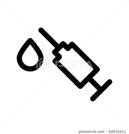 Illustration Vector Graphic of Syringe Icon Illustration Vector Graphic of Syringe Icon 89918422
