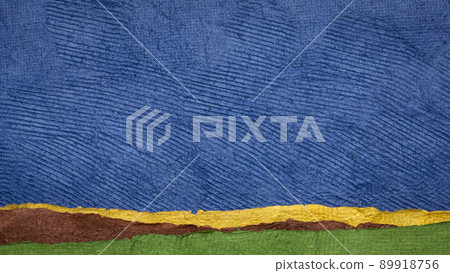 abstract landscape in green and blue tones abstract landscape in green and blue tones 89918756