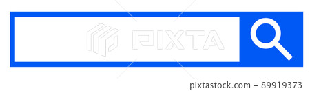 搜索框和放大鏡搜索按鈕。互聯網搜索。 89919373