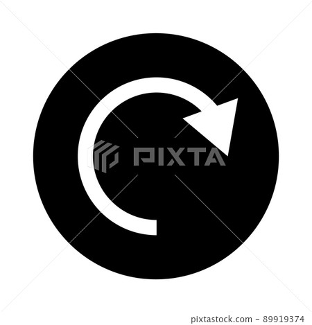 旋轉箭頭圓形按鈕 89919374