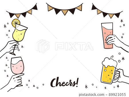舉杯的插圖 舉杯的插圖 89921055