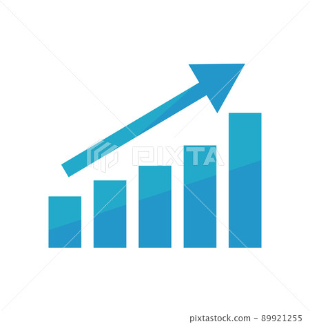 藍色條形圖圖標 藍色條形圖圖標 89921255