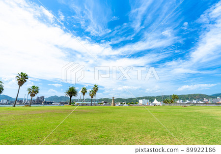 《Yamaguchi Prefecture》 Harumi Water Park ・ Scenery seen from Harumi Water Park 89922186