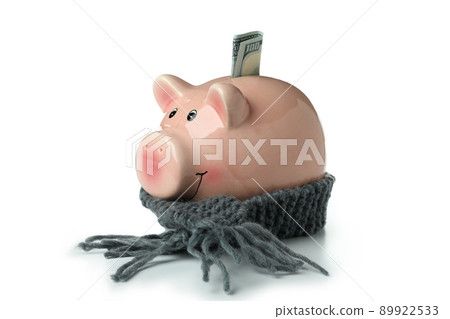 Concept of heating season isolated on white background Concept of heating season isolated on white background 89922533