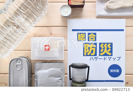 日常備災的防災用品和防災地圖 日常備災的防災用品和防災地圖 89922713