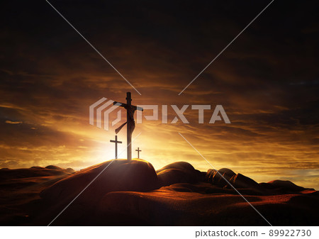 Light and Cloud on Golgotha Hill The Death and Resurrection of Jesus Christ and the Holy Cross 89922730