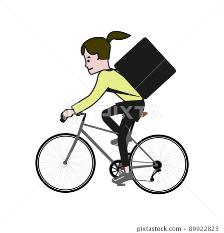 j Pop and cute line drawing vector illustration of a cyclist j Pop and cute line drawing vector illustration of a cyclist 89922823