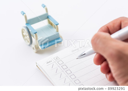 Wheelchair and checklist Wheelchair and checklist 89923291