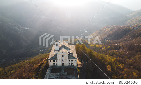 Aerial view of Sanctuary of Saint Ignatius of Loyola. 89924536